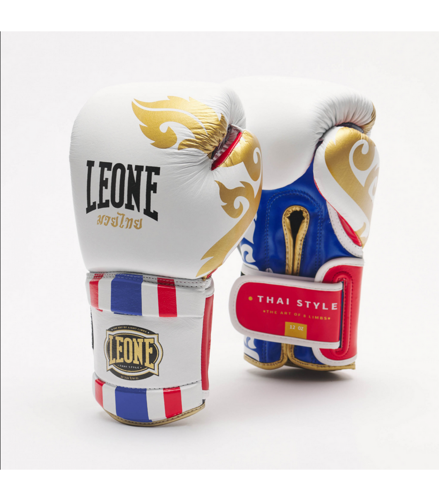 Leone - BOXING GLOVES THAI STYLE - White - GN114